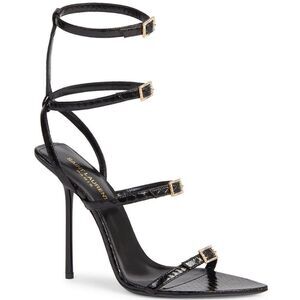 Saint Laurent Nuit Sandals In Lacquered Ayers size 37